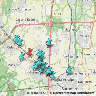 Mappa Via Salvo D'Acquisto, 22078 Turate CO, Italia (2.2125)