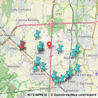 Mappa Via Salvo D'Acquisto, 22078 Turate CO, Italia (2.2685)