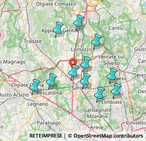 Mappa Via Salvo D'Acquisto, 22078 Turate CO, Italia (6.83273)