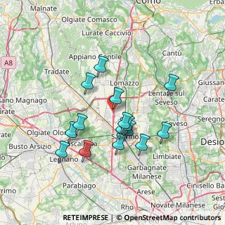 Mappa Via Salvo D'Acquisto, 22078 Turate CO, Italia (6.30267)