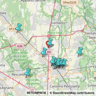 Mappa Via Salvo D'Acquisto, 22078 Turate CO, Italia (3.93154)