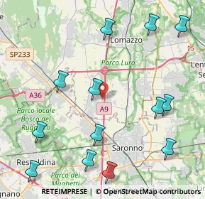 Mappa Via Salvo D'Acquisto, 22078 Turate CO, Italia (5.18385)