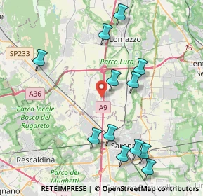 Mappa Via Salvo D'Acquisto, 22078 Turate CO, Italia (4.3825)