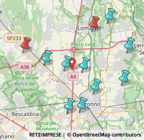 Mappa Via Salvo D'Acquisto, 22078 Turate CO, Italia (4.18182)