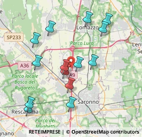 Mappa Via Salvo D'Acquisto, 22078 Turate CO, Italia (3.93357)