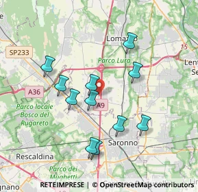 Mappa Via Salvo D'Acquisto, 22078 Turate CO, Italia (3.39)