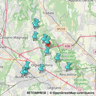 Mappa Via dello Zerbo, 21050 Gorla maggiore VA, Italia (3.90083)