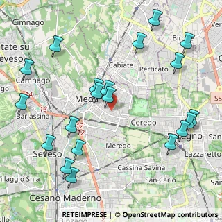 Mappa Via XXIV Maggio, 20821 Meda MB, Italia (2.514)