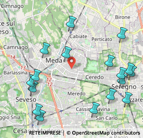 Mappa Via XXIV Maggio, 20821 Meda MB, Italia (2.60588)