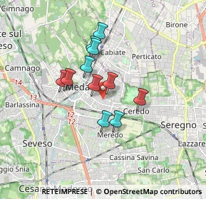 Mappa Via XXIV Maggio, 20821 Meda MB, Italia (1.26818)
