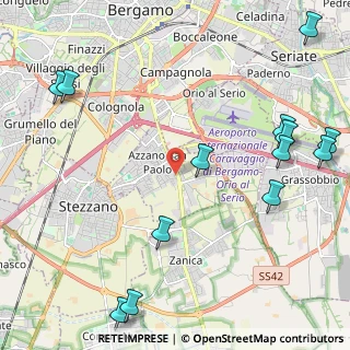 Mappa Via Antonio Meucci, 24052 Azzano San Paolo BG, Italia (2.98385)