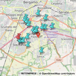 Mappa Via Antonio Meucci, 24052 Azzano San Paolo BG, Italia (1.623)