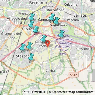 Mappa Via Antonio Meucci, 24052 Azzano San Paolo BG, Italia (1.90727)