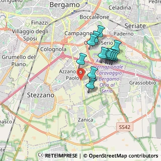 Mappa Via Antonio Meucci, 24052 Azzano San Paolo BG, Italia (1.44929)