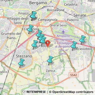 Mappa Via Antonio Meucci, 24052 Azzano San Paolo BG, Italia (1.94909)
