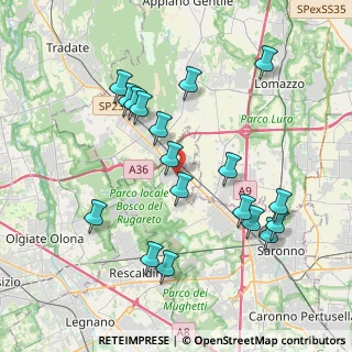 Mappa 21040 Cislago VA, Italia (3.97222)