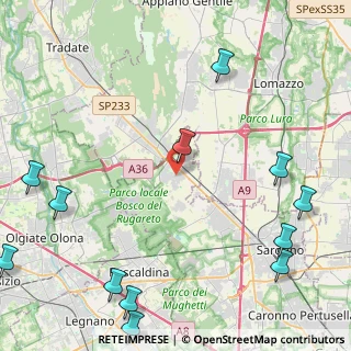 Mappa 21040 Cislago VA, Italia (6.4075)