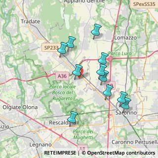 Mappa 21040 Cislago VA, Italia (3.53182)