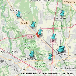 Mappa 21040 Cislago VA, Italia (4.94333)