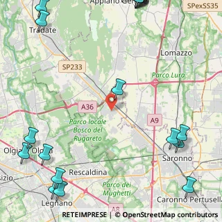 Mappa 21040 Cislago VA, Italia (7.3705)
