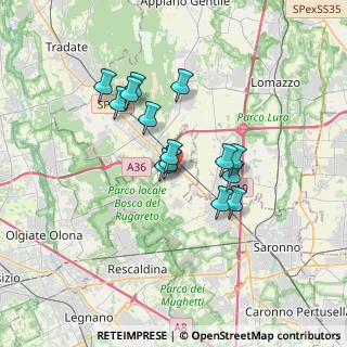 Mappa 21040 Cislago VA, Italia (2.78214)