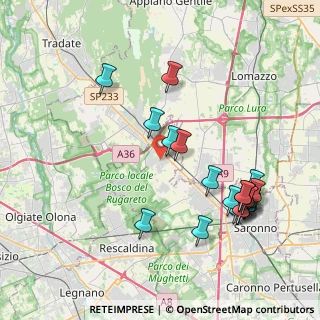 Mappa 21040 Cislago VA, Italia (4.3405)