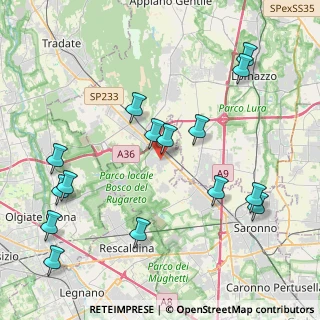 Mappa 21040 Cislago VA, Italia (4.76933)