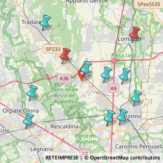 Mappa 21040 Cislago VA, Italia (4.93364)