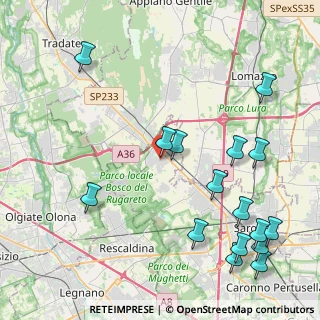 Mappa 21040 Cislago VA, Italia (5.3275)