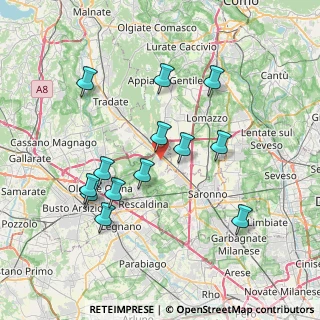 Mappa 21040 Cislago VA, Italia (7.24308)