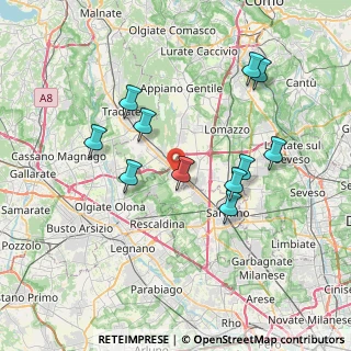 Mappa 21040 Cislago VA, Italia (7.06091)