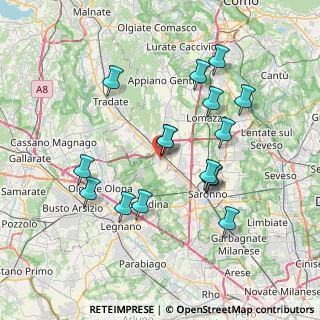 Mappa 21040 Cislago VA, Italia (7.11438)