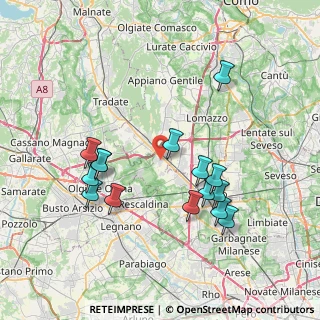 Mappa 21040 Cislago VA, Italia (7.48933)