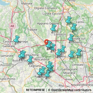 Mappa 21040 Cislago VA, Italia (8.5695)
