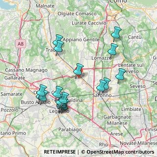 Mappa 21040 Cislago VA, Italia (7.9)
