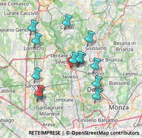 Mappa Via Luigi Capuana, 20825 Barlassina MB, Italia (6.80385)