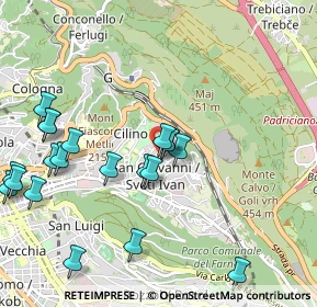 Mappa Via Brandesia, 34128 Trieste TS, Italia (1.1485)