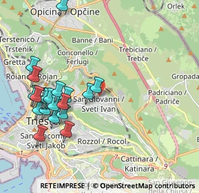 Mappa Via Brandesia, 34128 Trieste TS, Italia (2.1655)