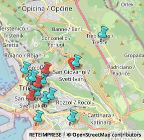 Mappa Via Brandesia, 34128 Trieste TS, Italia (2.338)
