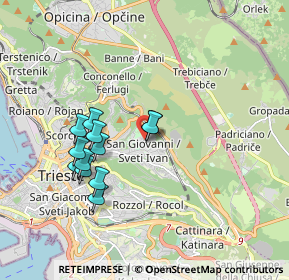 Mappa Via Brandesia, 34128 Trieste TS, Italia (1.61833)