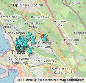 Mappa Via Brandesia, 34128 Trieste TS, Italia (2.013)