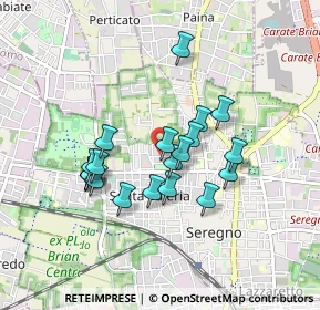 Mappa Via Livorno, 20831 Seregno MB, Italia (0.734)