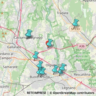 Mappa Via San Giuseppe, 21054 Fagnano Olona VA, Italia (4.34364)