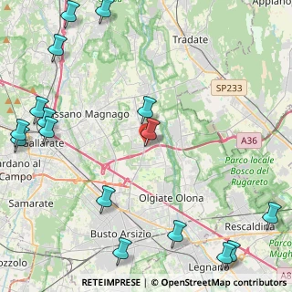 Mappa Via San Giuseppe, 21054 Fagnano Olona VA, Italia (6.415)