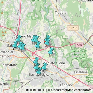 Mappa Via San Giuseppe, 21054 Fagnano Olona VA, Italia (3.64929)