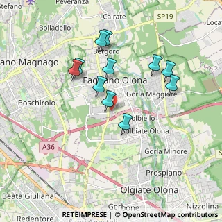 Mappa Via San Giuseppe, 21054 Fagnano Olona VA, Italia (1.66455)