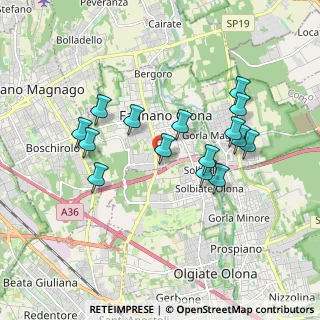 Mappa Via San Giuseppe, 21054 Fagnano Olona VA, Italia (1.67467)