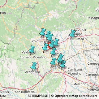 Mappa Via Alcide De Gasperi, 36030 Villaverla VI, Italia (9.80214)