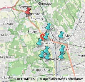 Mappa Via Alessandro Manzoni, 20825 Barlassina MB, Italia (1.65182)