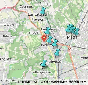 Mappa Via Alessandro Manzoni, 20825 Barlassina MB, Italia (1.84091)